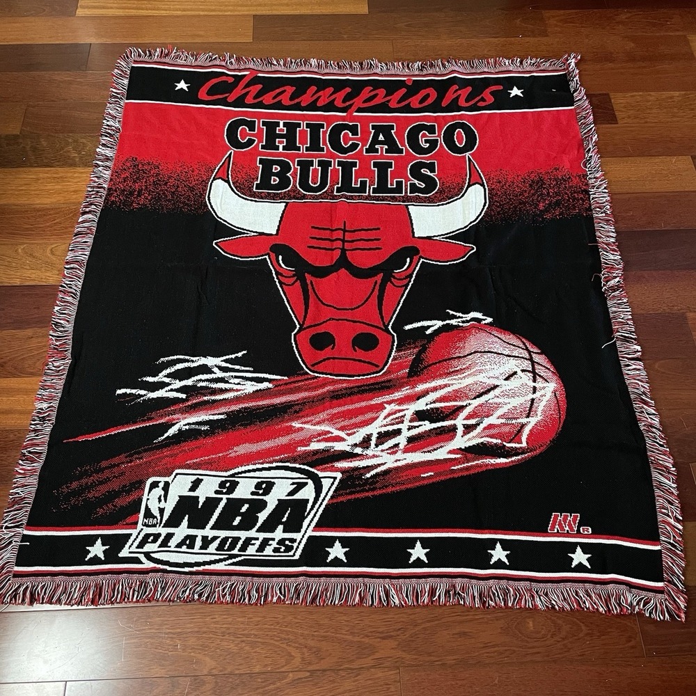 NBA Champions Chicago Bulls 1997‎ Playoffs Throw Blanket Northwest Company